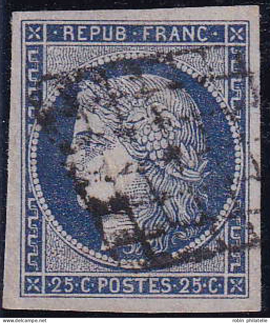 France N°4a 25c Bleu Foncé  TB Qualité:obl - 1849-1850 Ceres