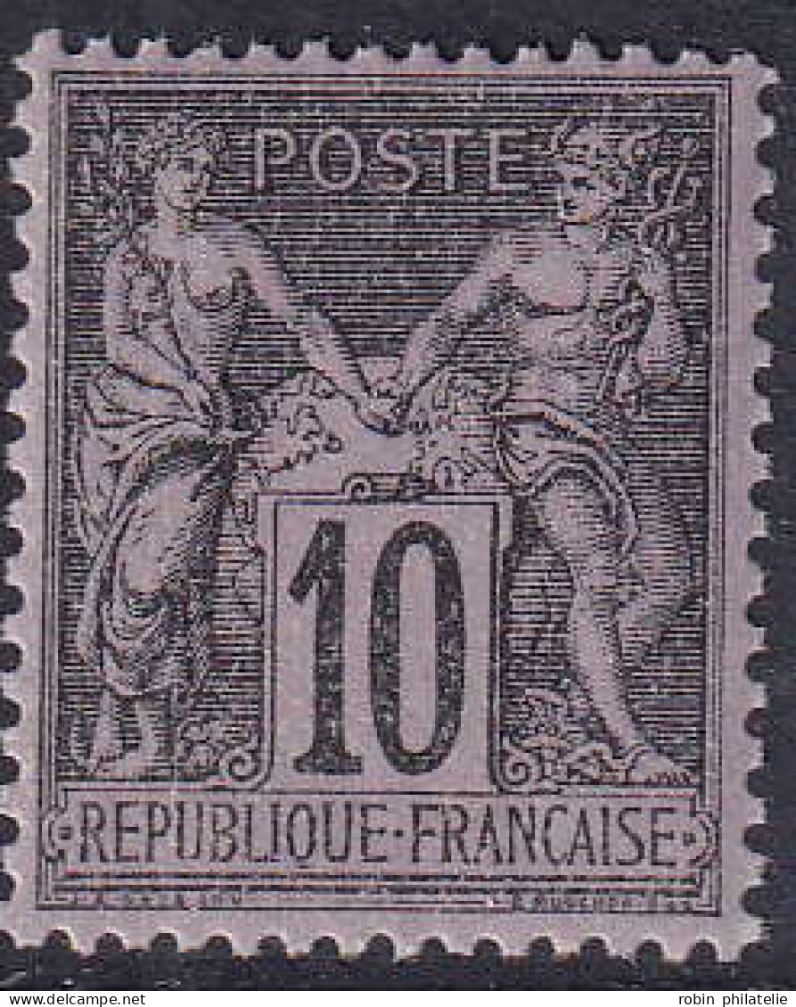 France N°103 10c Noir Sur Lilas Qualité:** - 1898-1900 Sage (Type III)