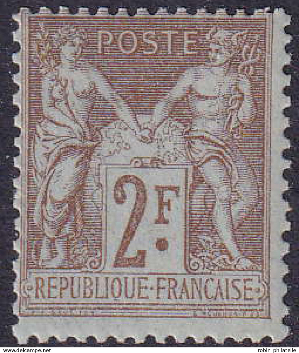 France N°105 2f Bistre Sur Azuré Qualité:** - 1898-1900 Sage (Type III)