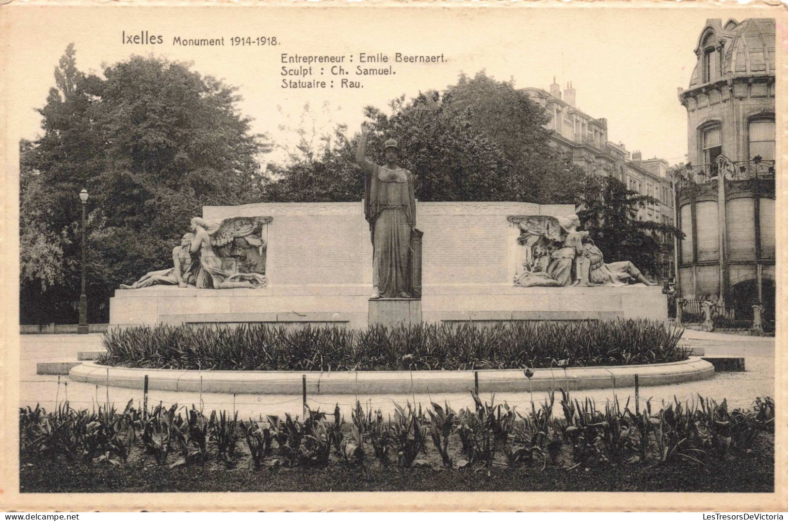 BELGIQUE - Ixelles - Monument - Entrepreneur - Emile Beernaert - Carte Postale Ancienne - Otros & Sin Clasificación