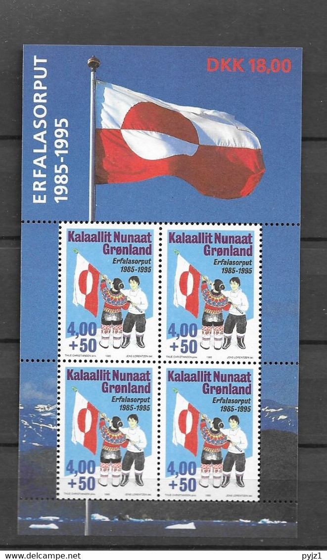 1995 MNH  Greenland, Block 9 Postfris** - Blocs