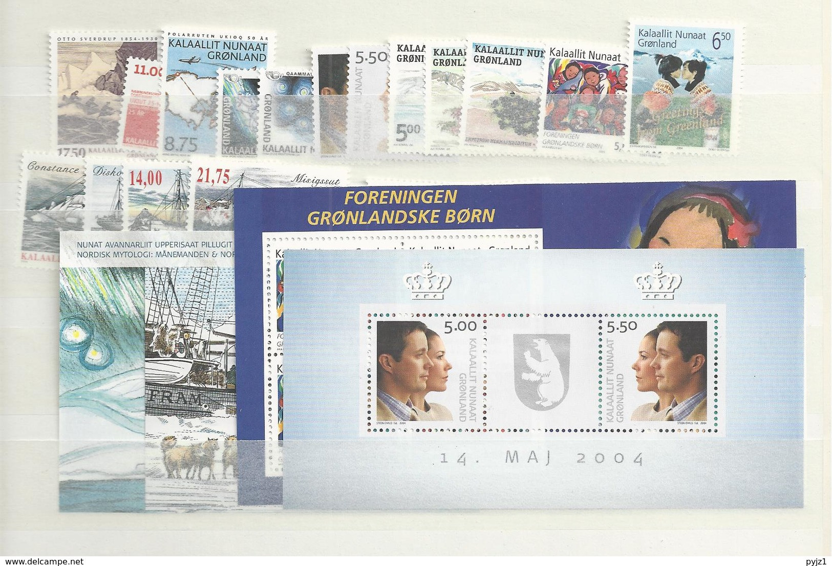 2004 MNH Greenland, Year Collection, Postfris - Années Complètes