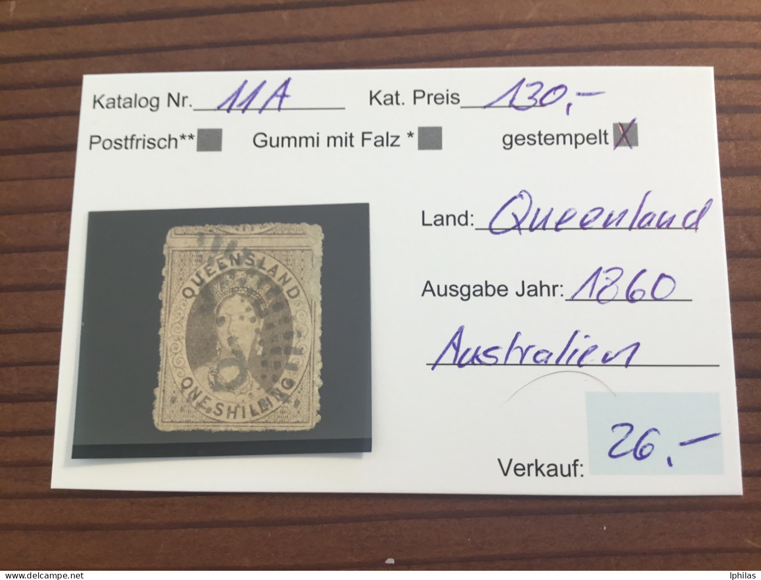 Queensland Australien 1860 Gestempelt - Used Stamps