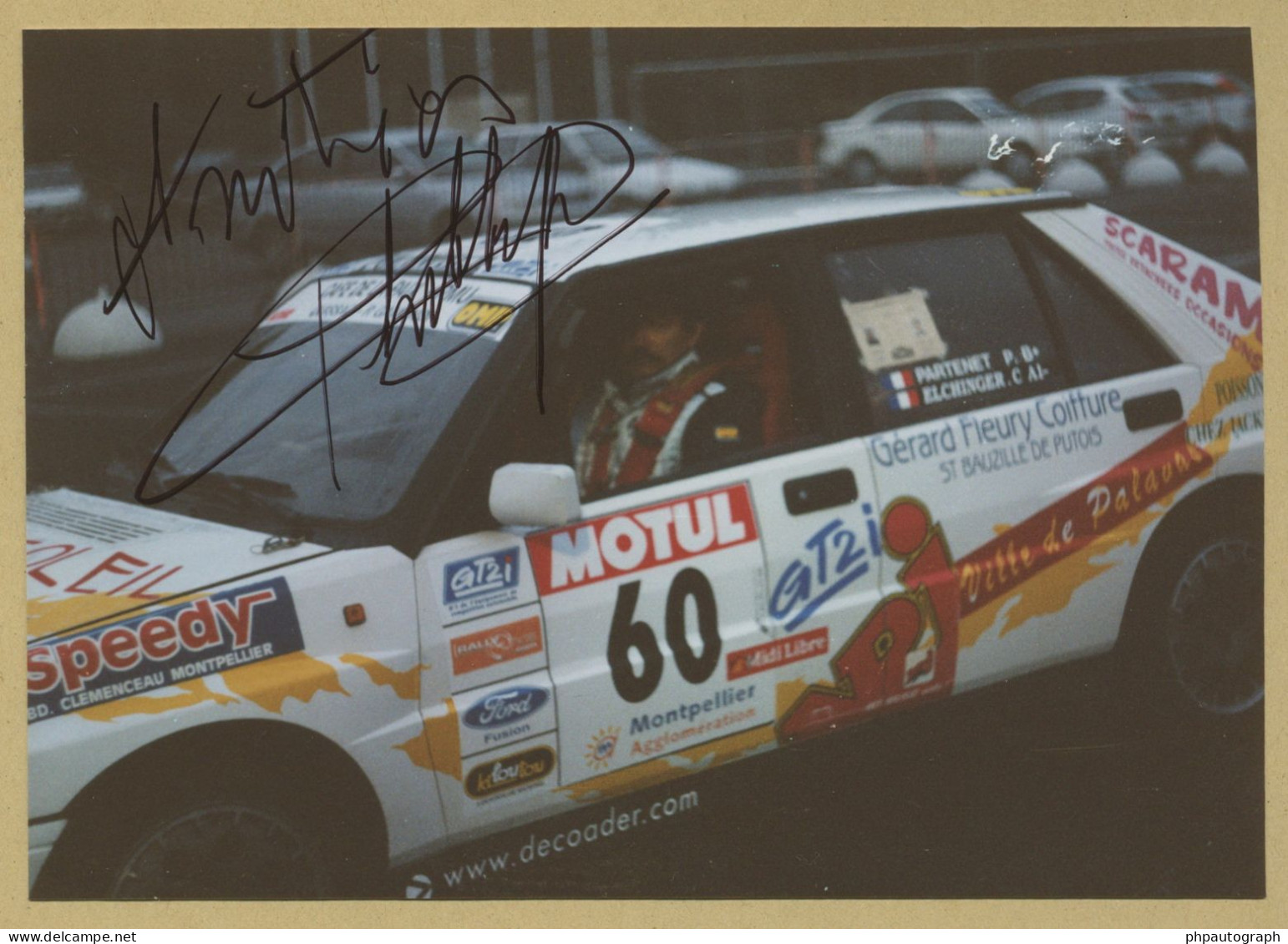 Philippe Partenet - Pilote Automobile Français - Photo Originale Signée - 2002 - Sportspeople