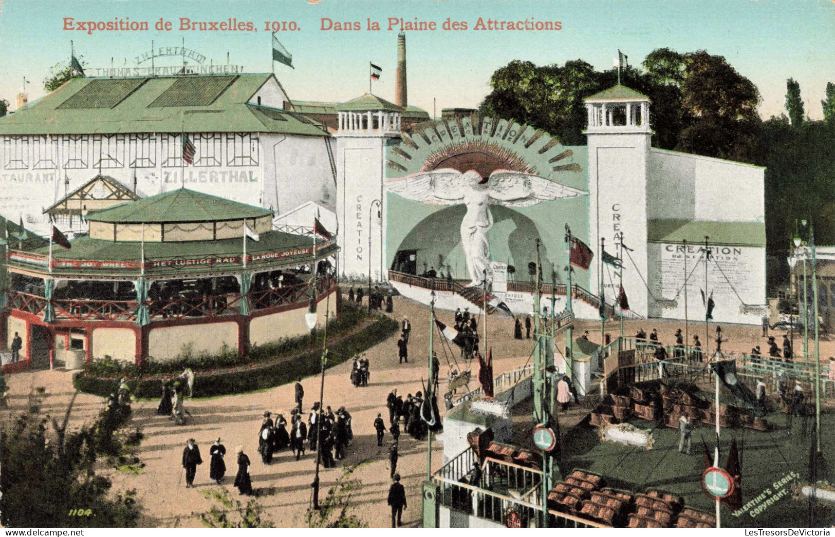 BELGIQUE - Bruxelles - Dans La Plaine Des Attractions - Colorisé - Carte Postale Ancienne - Plätze