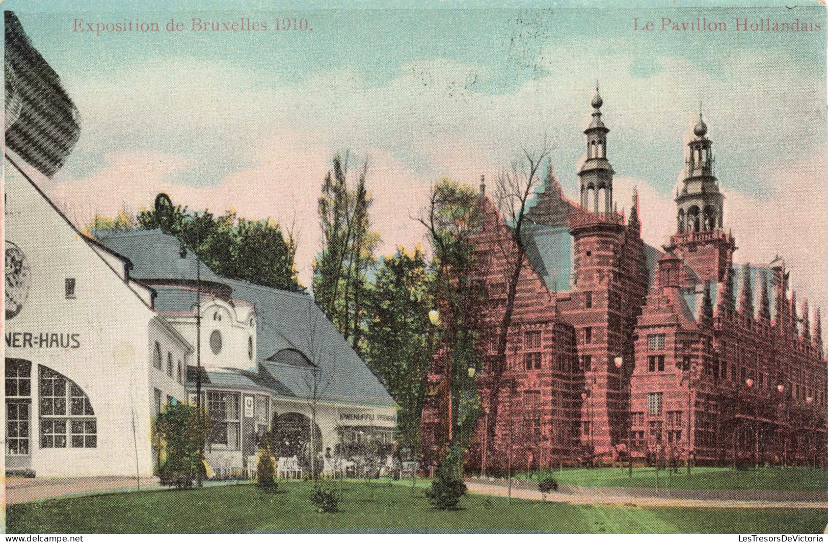 BELGIQUE - Bruxelles - Le Pavillon Hollandais - Colorisé - Carte Postale Ancienne - Monumenti, Edifici