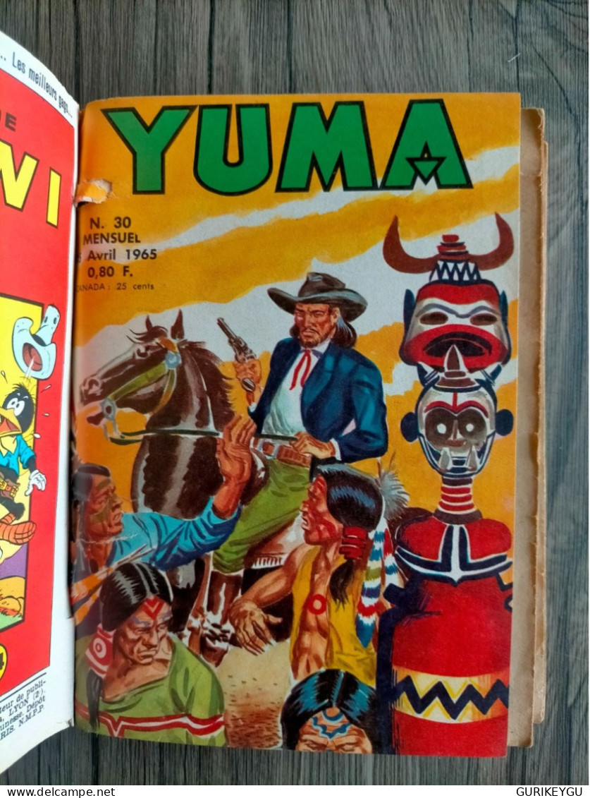 Bd Très Très Rare  ALBUM Reliure YUMA  N° 8 Avec N° 29.30.31. Et 32  Le Petit Ranger LUG 1965 - Lug & Semic