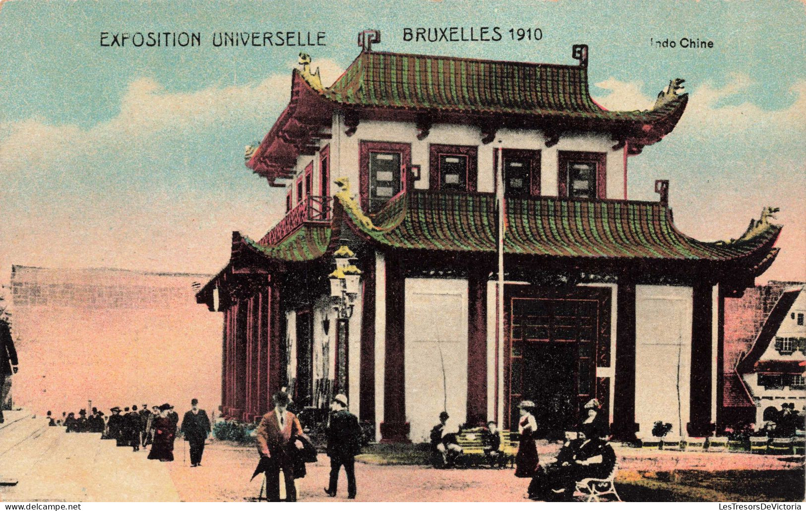 BELGIQUE - Bruxelles - Indo Chine - Colorisé - Carte Postale Ancienne - Monumenti, Edifici