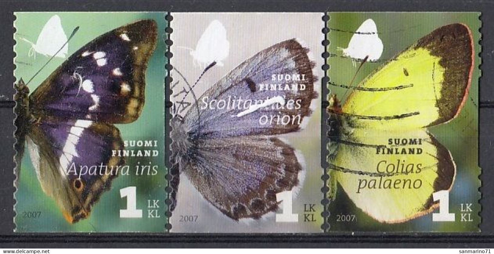 FINLAND 1861-1863,used,falc Hinged,butterflies - Usados