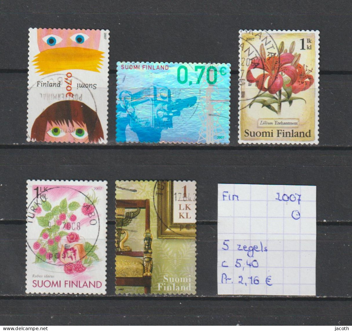 (TJ) Finland 2007 - 5 Zegels (gest./obl./used) - Used Stamps