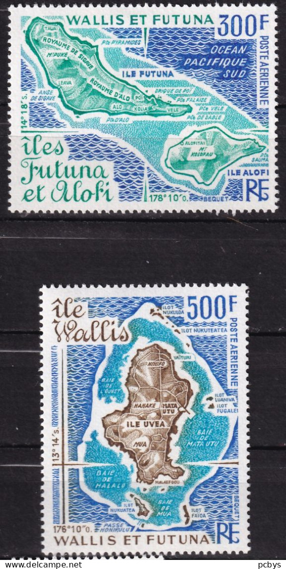 Wallis Et Futuna Serie Cartes 1978 Poste Aerienne - Unused Stamps