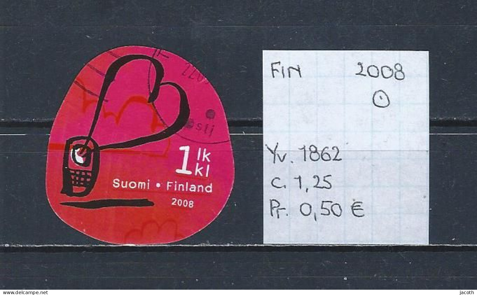 (TJ) Finland 2008 - YT 1862 (gest./obl./used) - Used Stamps