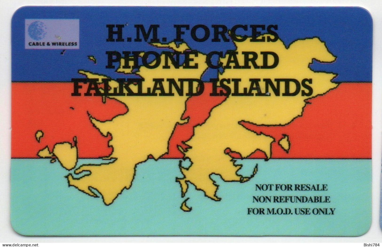 Falkland Islands - Her Majesty Forces Issue 2 (w/ C&W Logo) - Islas Malvinas