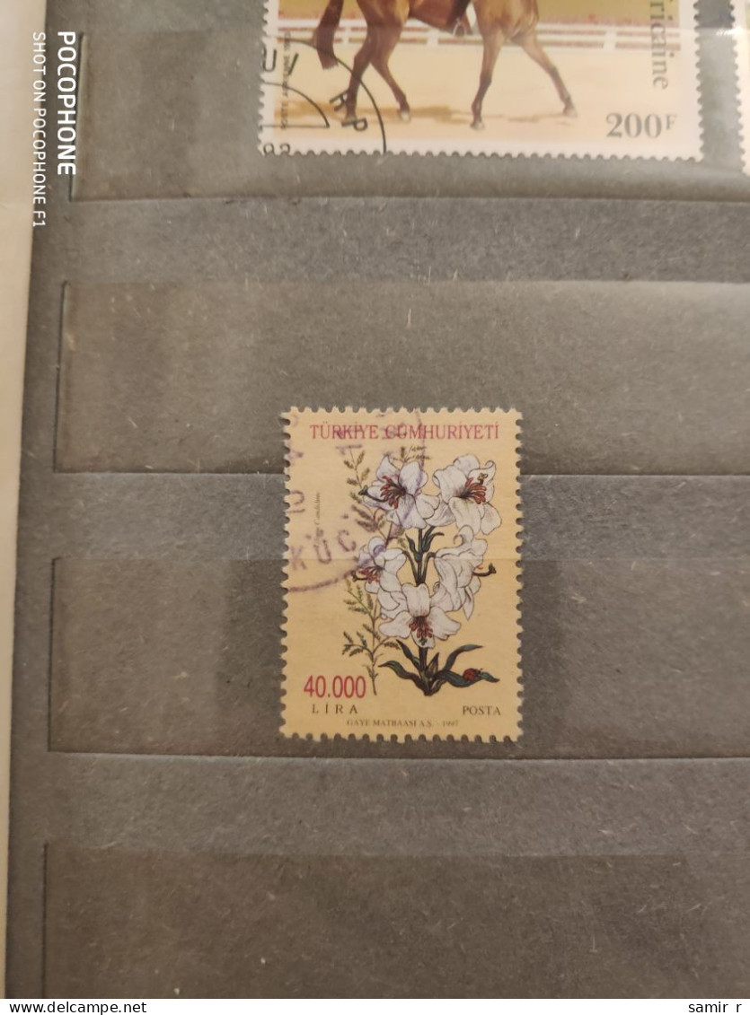 1997	Turkey	Flowers  (F46) - Used Stamps