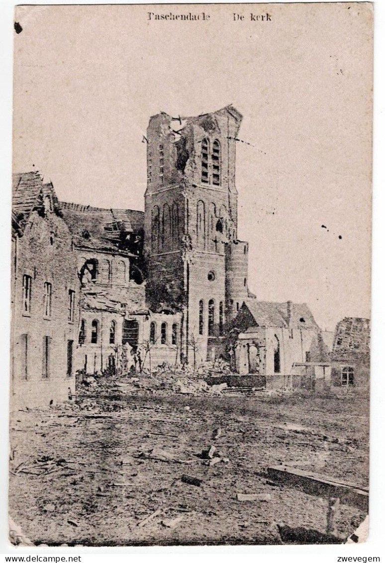 PASCHENDAELE - De Kerk. (Feldpost) - Zonnebeke