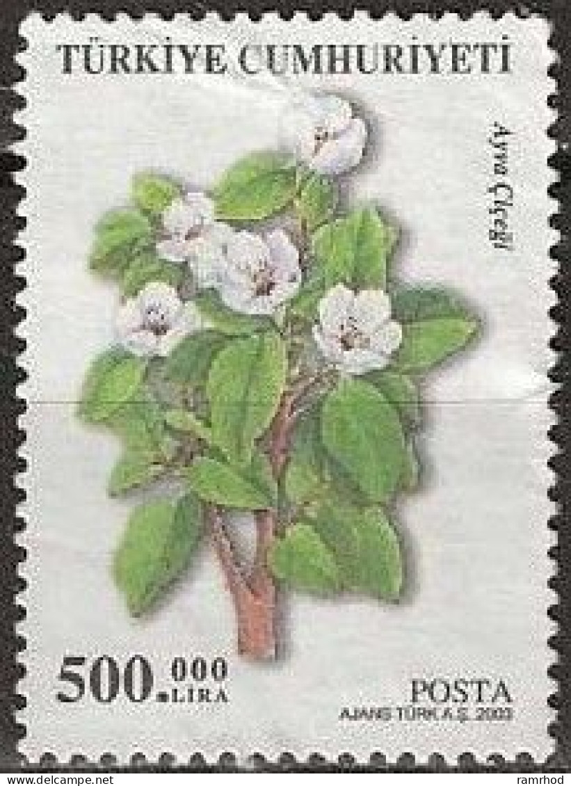 TURKEY 2003 Flowering Trees - 500000l. - Quince Flowers MNG - Gebruikt