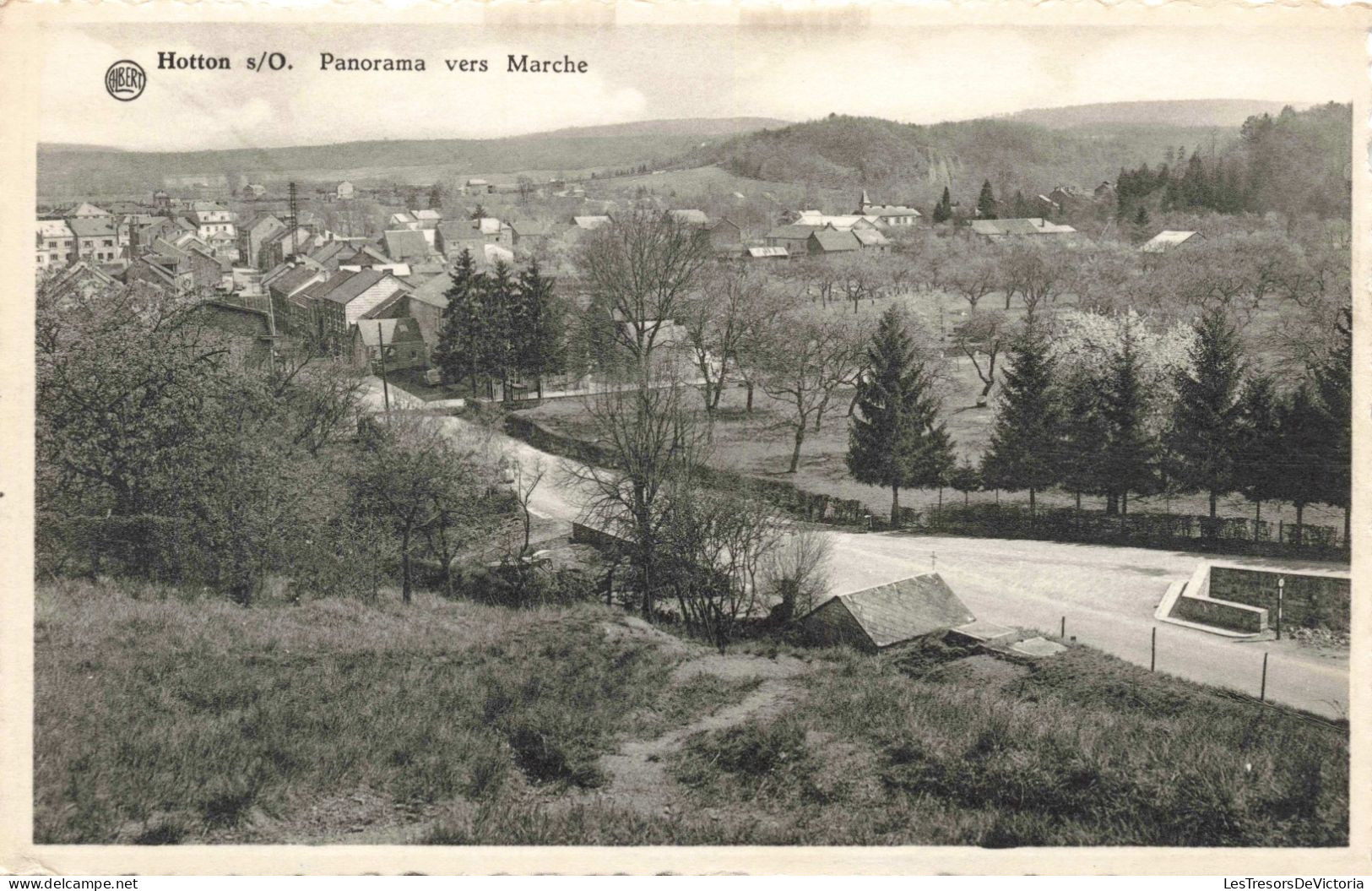 BELGIQUE - Hotton Sur Ourthe - Panorama Vers Marche - Carte Postale Ancienne - Hotton