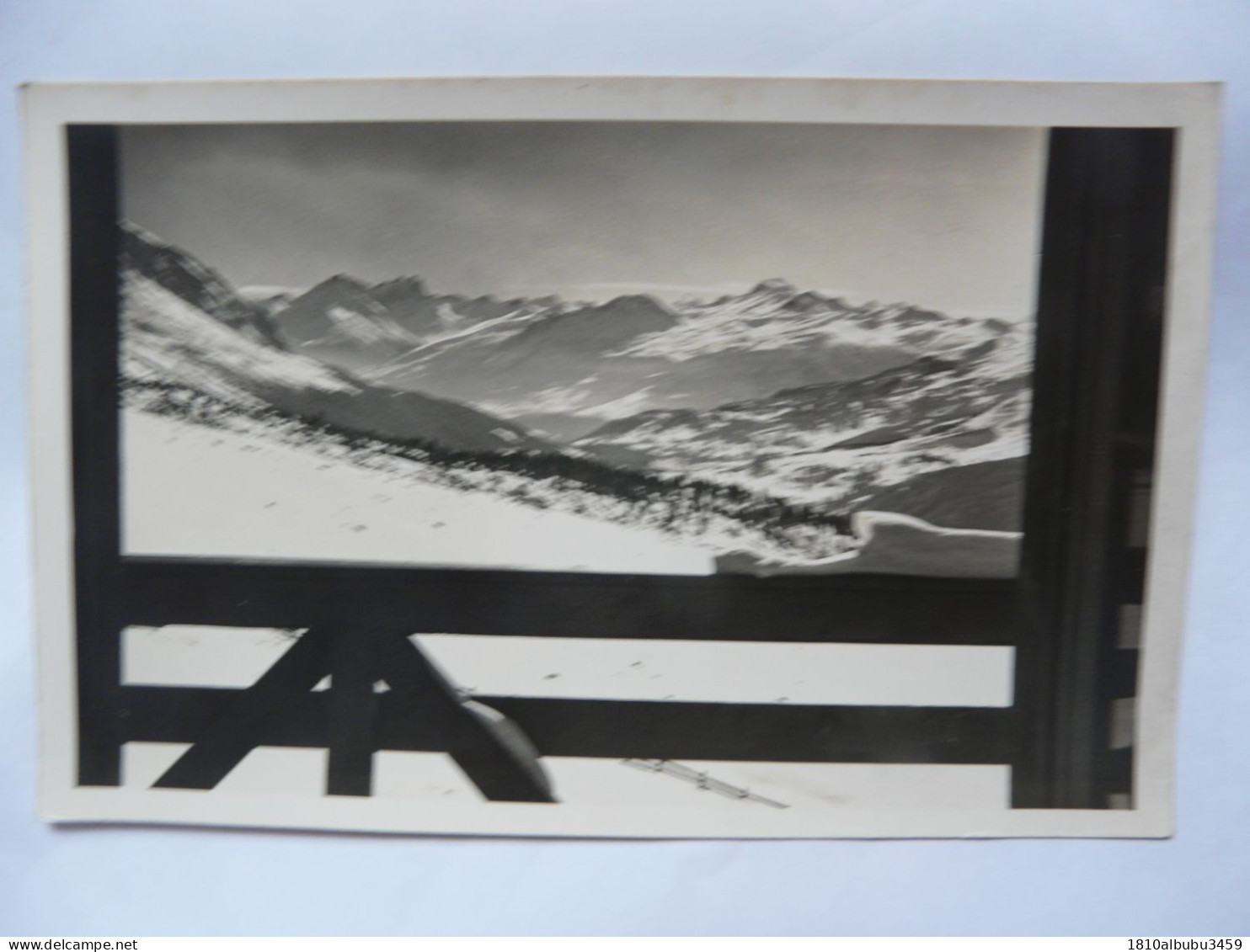 RARE - CPSM SUISSE - PANORAMA VOM RESTAURANT AUS GEGEN LENZERHEIDE - Lantsch/Lenz