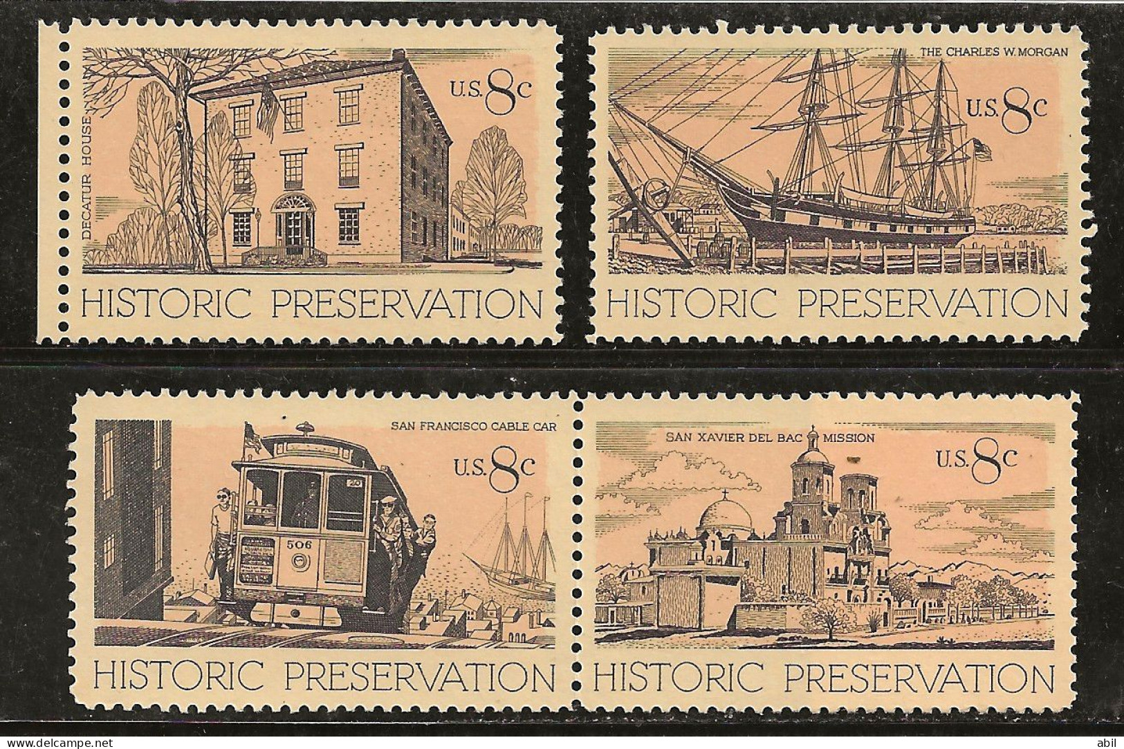 Etats-Unis 1971 N° Y&T :  937 à 940 ** - Unused Stamps