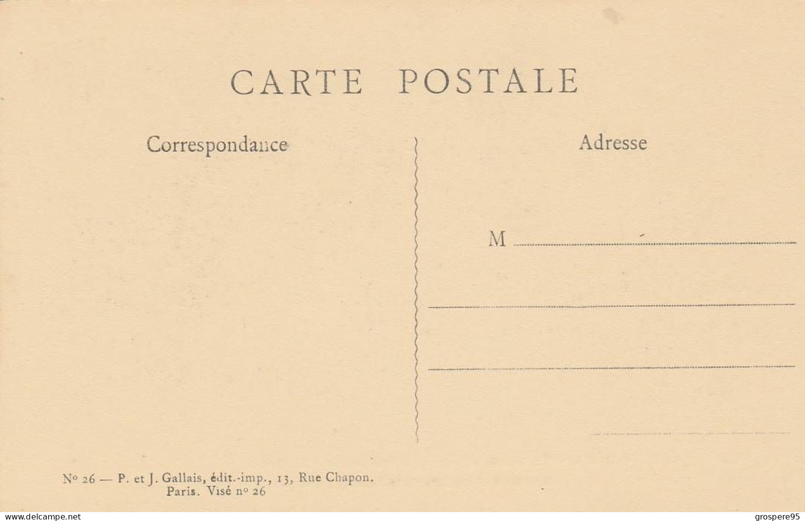 HUGET NUMA TRANCHEE ALLEMANDE VUE PAR LE PERISCOPE P Et J GALLAIS - Huguet