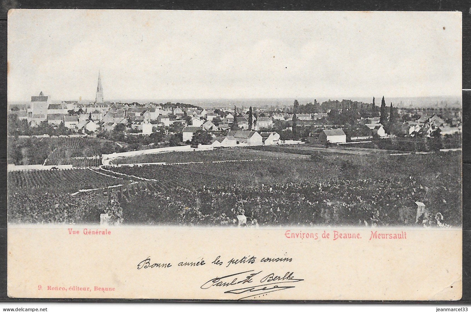 1er Janvier Sur 10c Semeuse Lignée Rouge Cachet Manuel Type A1 De Meursault I JANV 06 - Briefe U. Dokumente