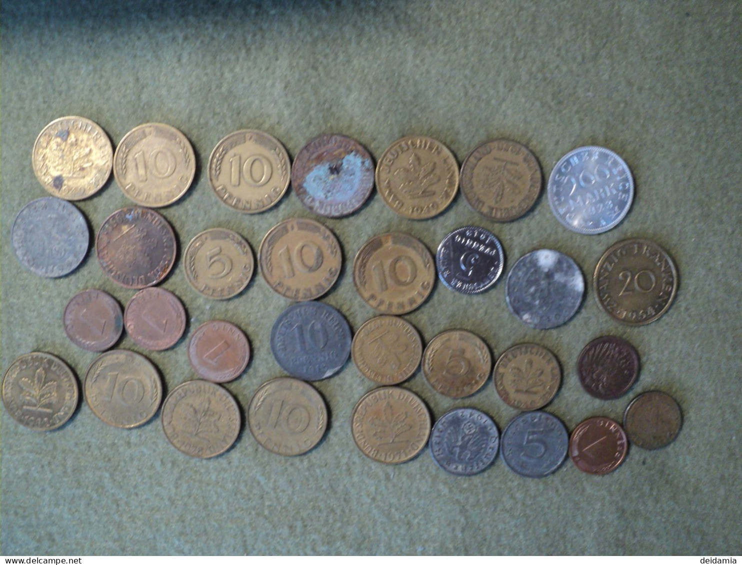 ALLEMAGNE. LOT DE 32 PIECES DE MONNAIE DIFFERENTES. 1906 / 1991 - Vrac - Monnaies