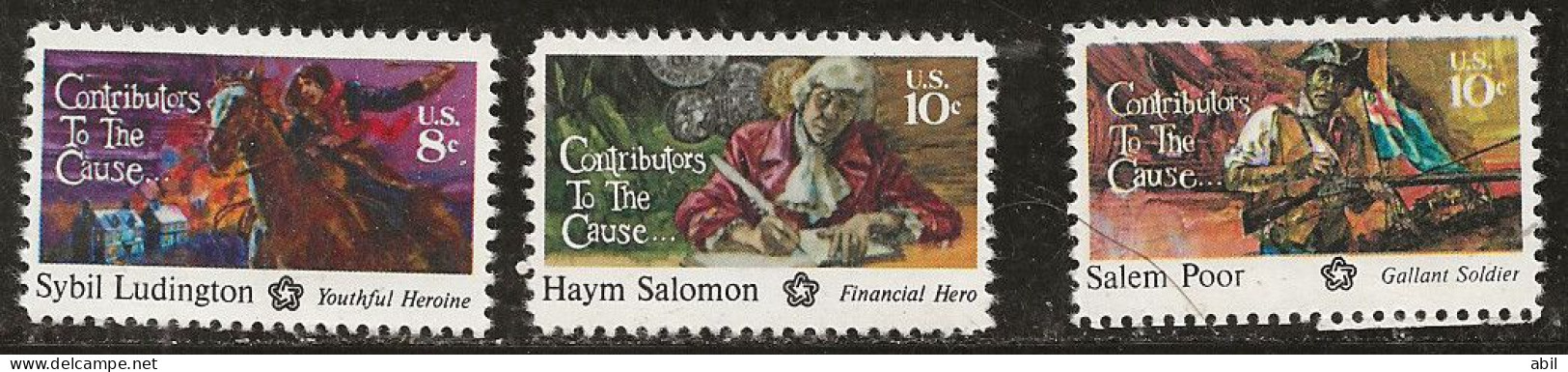 Etats-Unis 1975 N° Y&T :  1046 à 1048 ** - Unused Stamps