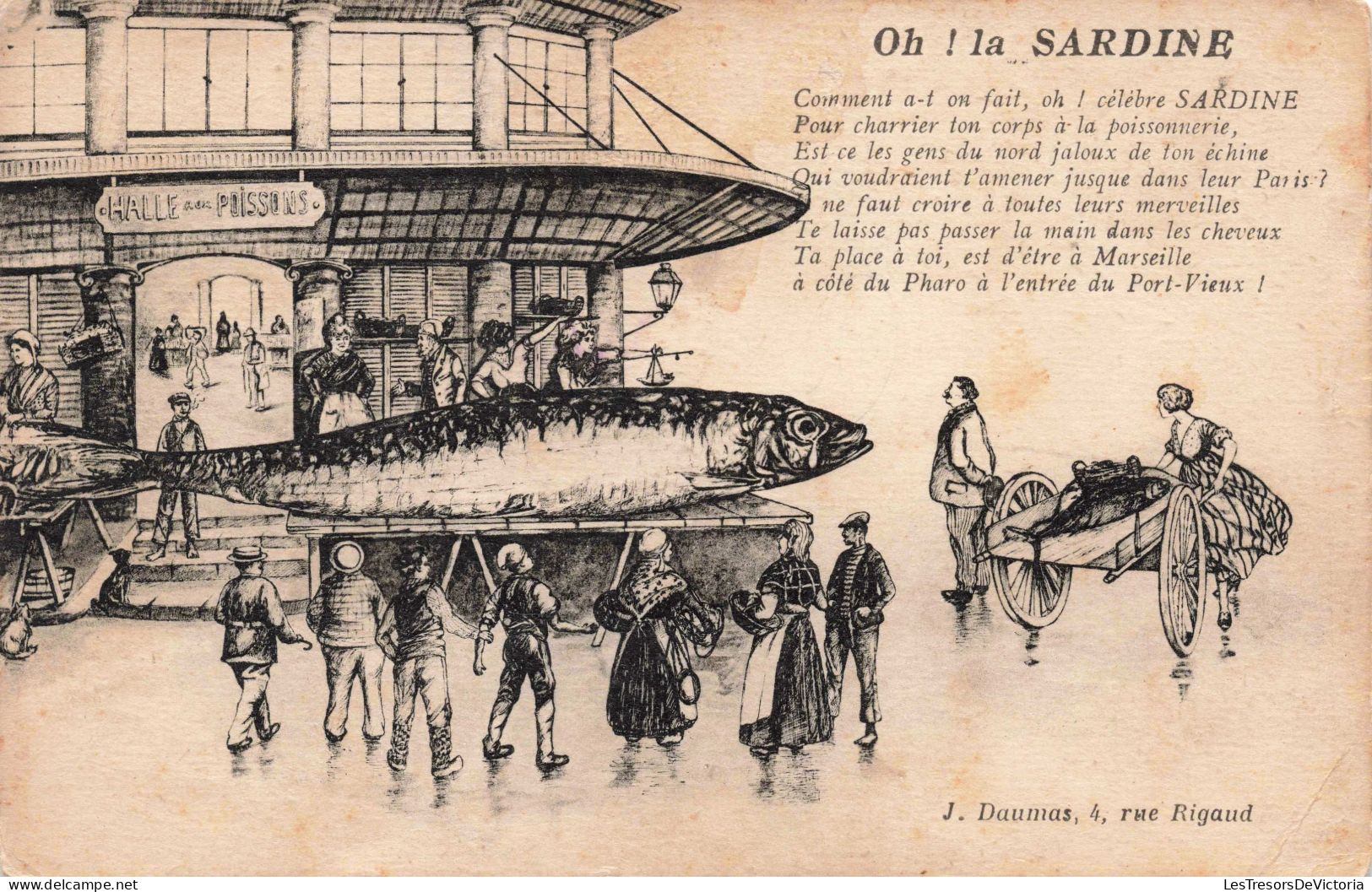 ILLUSTRATEURS - Non Signés - La Sardine - Carte Postale Ancienne - Ohne Zuordnung