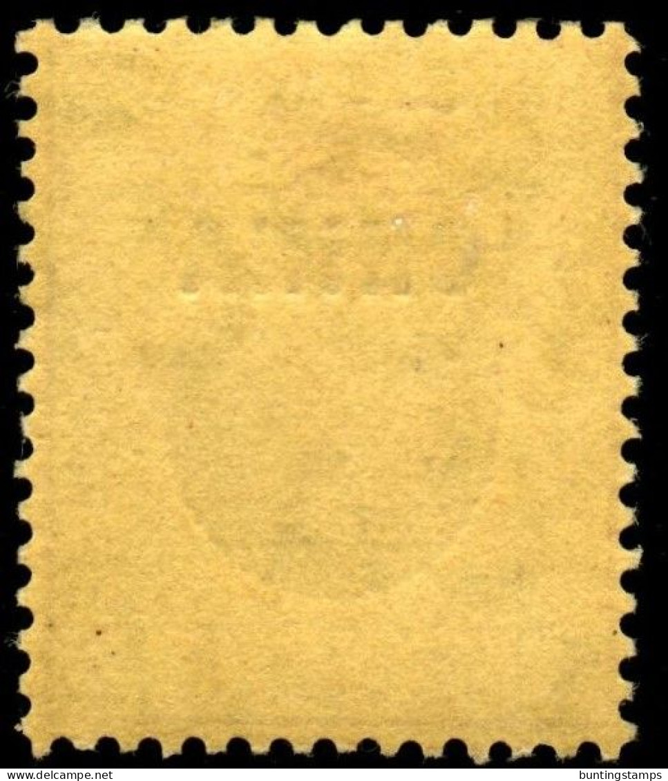 British POs In China 1917 SG7 12c Purple On Yellow  Mult Crown CA Lightly Hinged - Unused Stamps