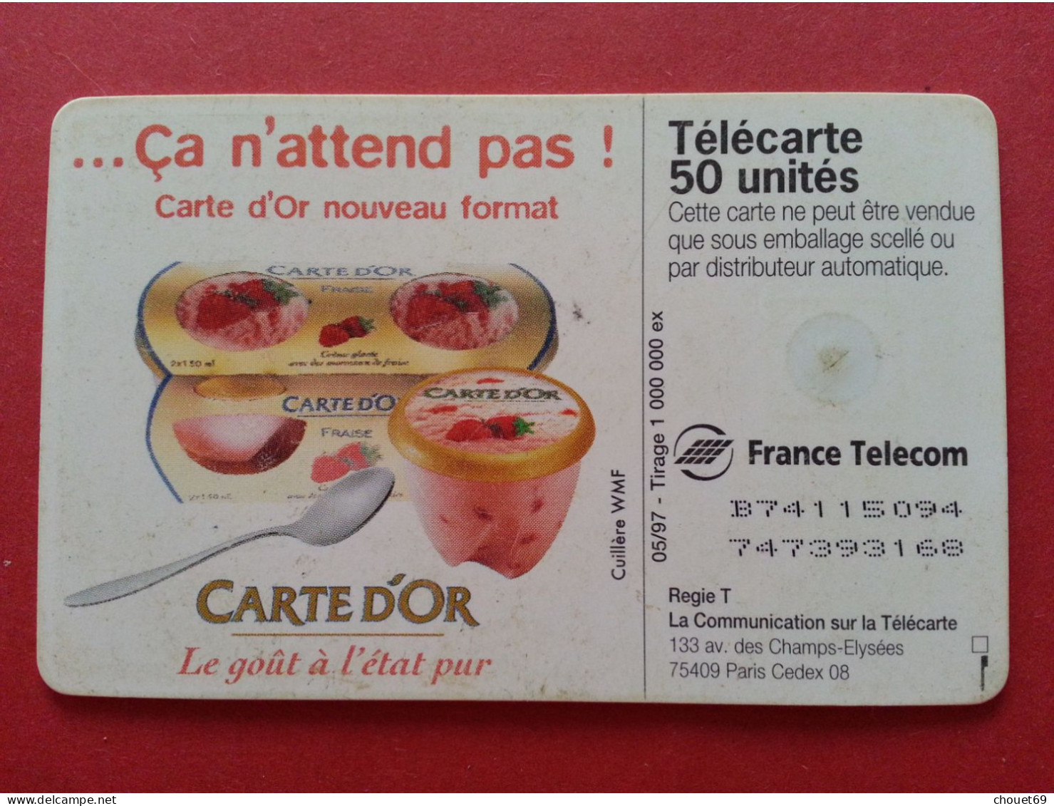 F739 970.1 CARTE D OR FRAISE Ancienne Numérotation B74115094 Variété (D20623 état Courant - Varietà