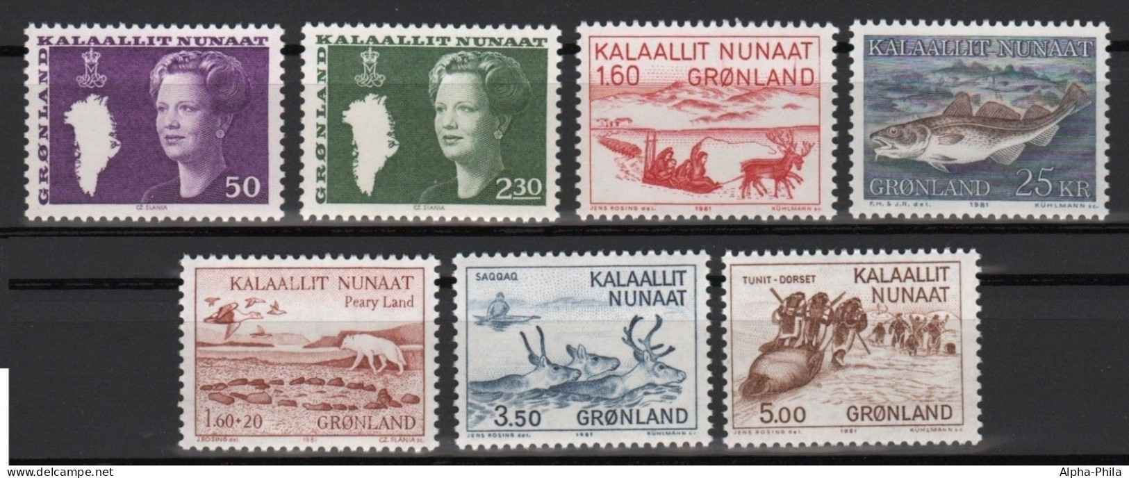 Grönland 1981 - In Den Hauptnummern Kompletter Jahrgang - ** - MNH - Full Years