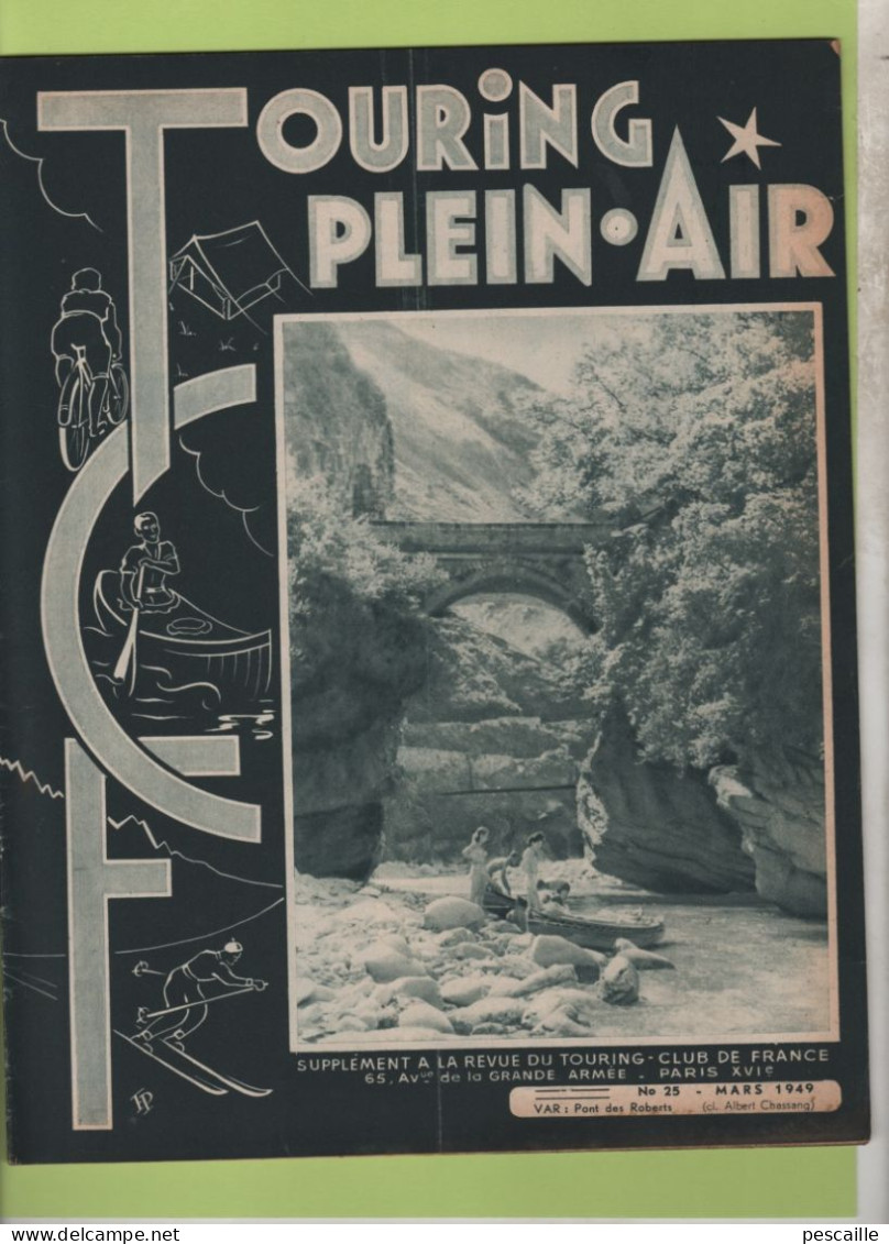 TOURING PLEIN AIR 03 1949 - METEO NUAGES - DU FOREZ A LA MEDITERRANEE CYCLE - VOSGES - SAHARA - KAYAK - LE VAR - ALGERIE - Testi Generali