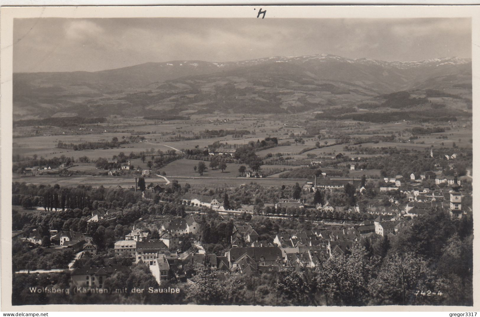 D6074) WOLFSBERG - Kärnten - Mit Der Saualpe S/w ALT  ZENSUR  1935 - Wolfsberg