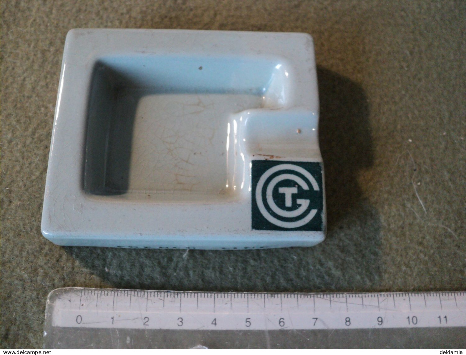 CENDRIER INDIVIDUEL SS NORMANDIE FRENCH LINE. ANNEES 1930. RARE COMPAGNIE GENERALE TRANSATLANTIQUE. 1 - Ashtrays