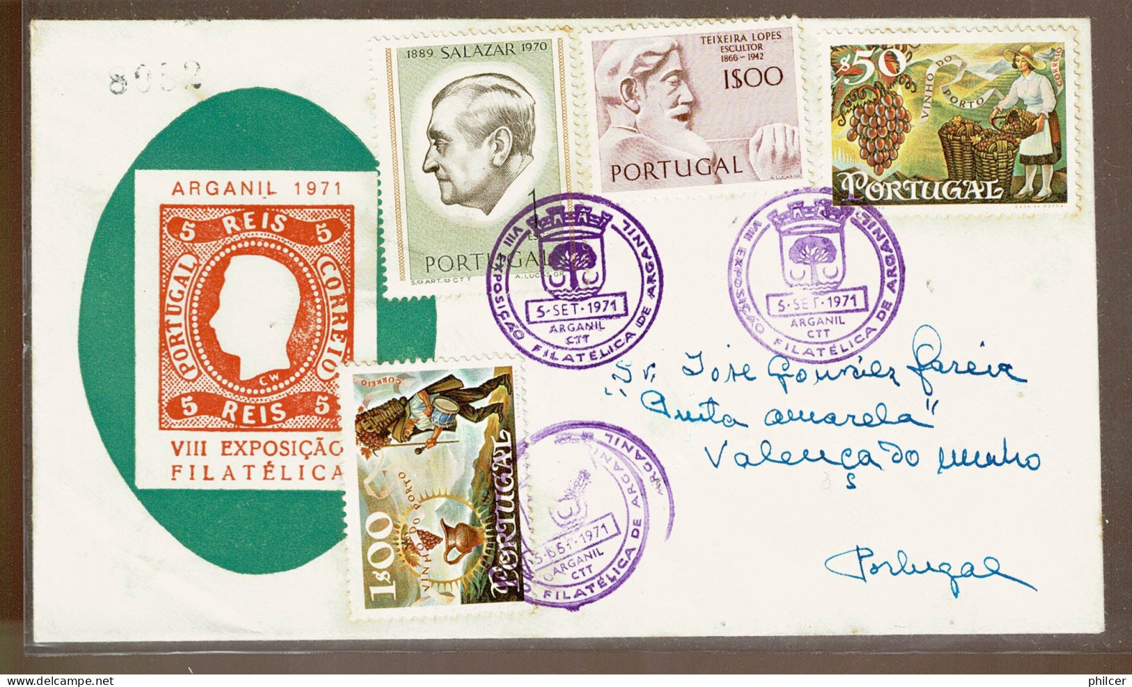 Portugal, 1971, Arganil, VIII Exposição Filatélica - Storia Postale