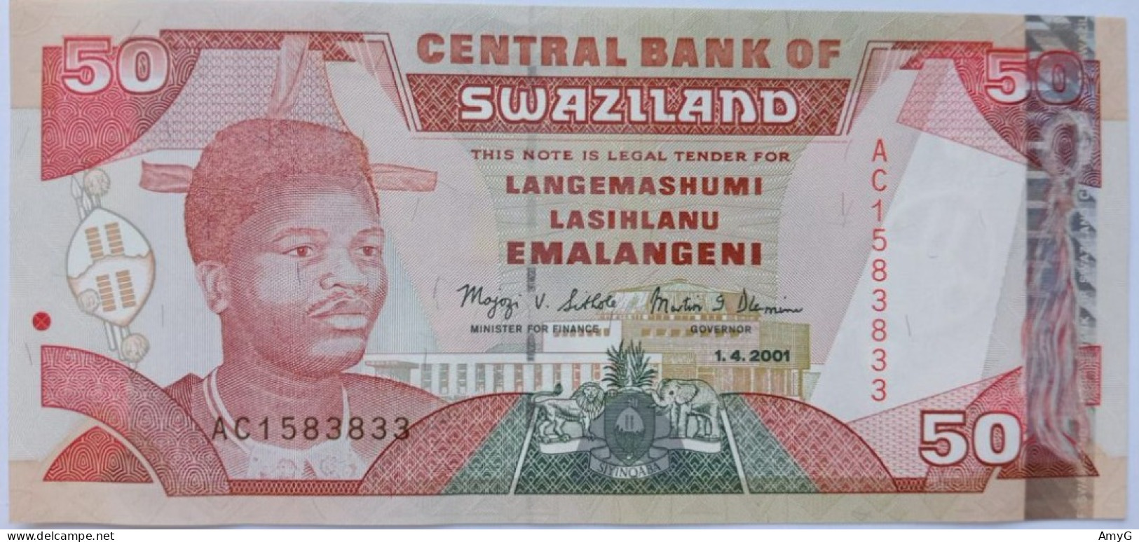 2001 Swaziland  50 Emalangeni ( UNC ) - Swaziland