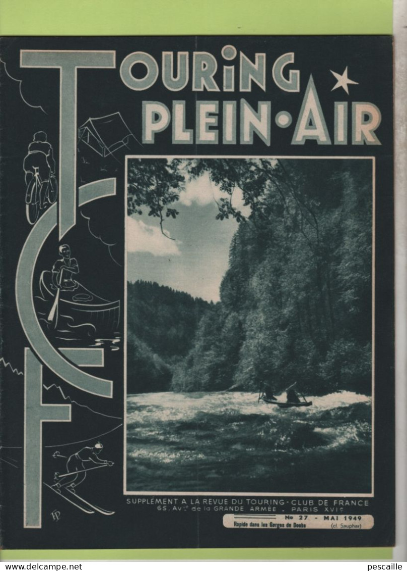 TOURING PLEIN AIR 05 1949 - BRIANCONNAIS PELVOUX QUEYRAS - EQUITATION - GOLFE DU MORBIHAN - LE CHASSEZAC - LES ALBERES - Informaciones Generales