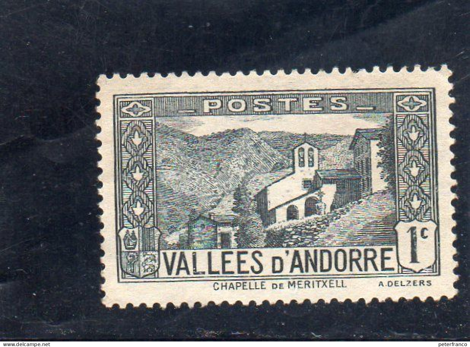 1932 Andorra Fr. - Chiesa Meritxell - Oblitérés