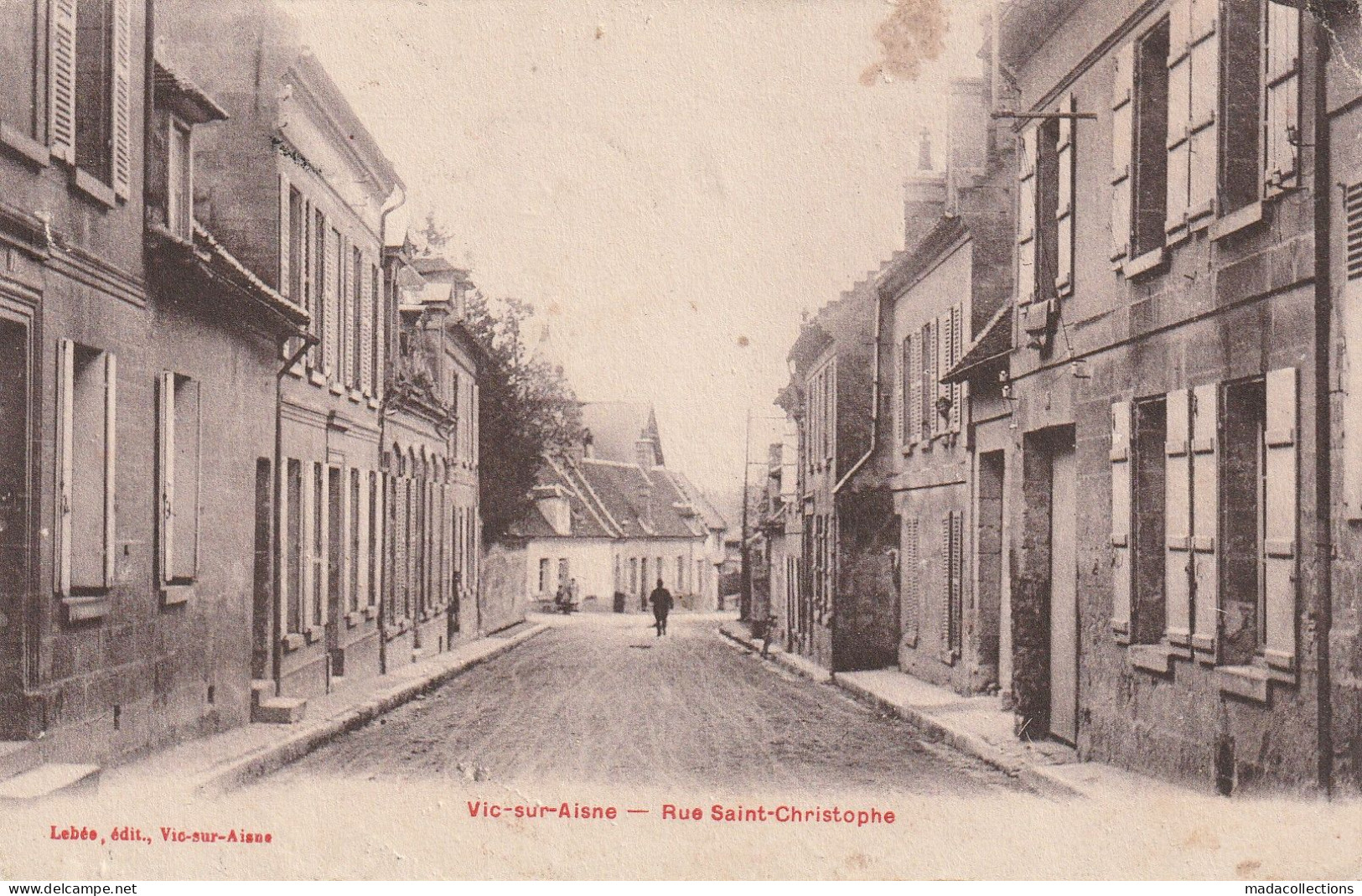 Vic Sur Aisne  (02 - Aisne) La Rue Saint Christophe - Vic Sur Aisne