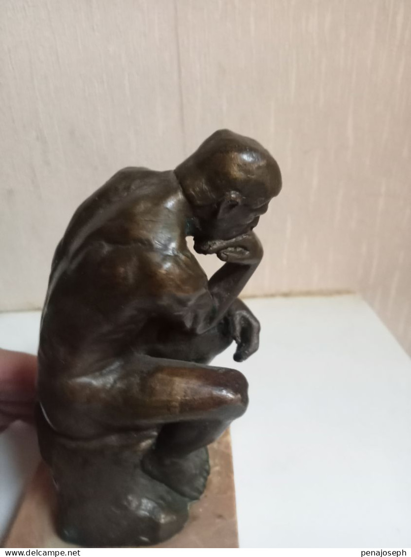 reproduction bronze statue le baiser de rodin hauteur 13 cm x 7 cm