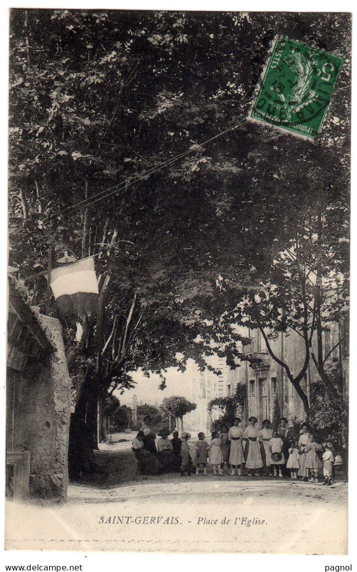 26 : Saint-Gervais Sur Roubion : Place Du Marché - Autres & Non Classés