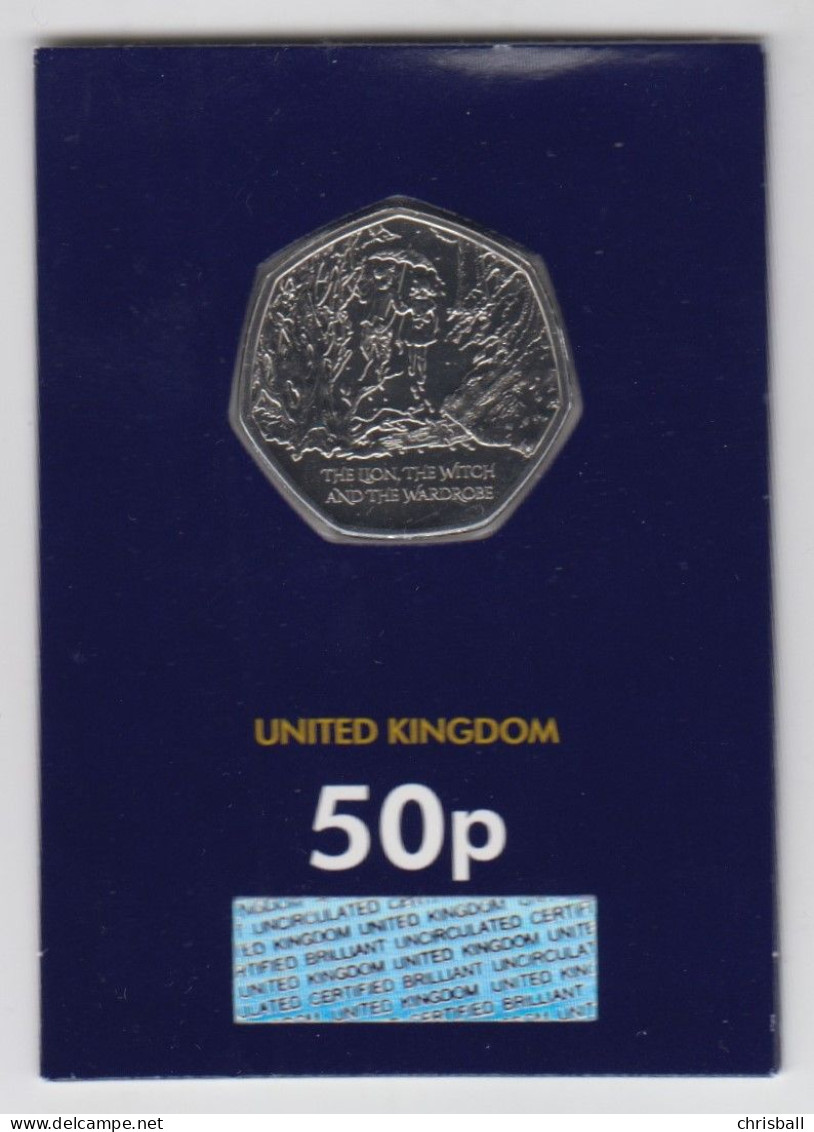 Great Britain UK 2023 50p Coin Lion, Witch And Wardrobe Bunc - 50 Pence