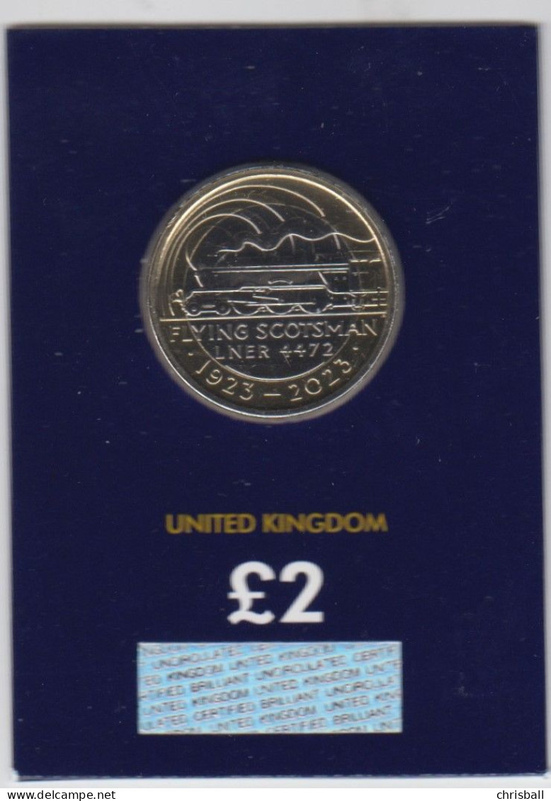 Great Britain UK 2023 Two Pound Coin Flying Scotsman Bunc - 50 Pence