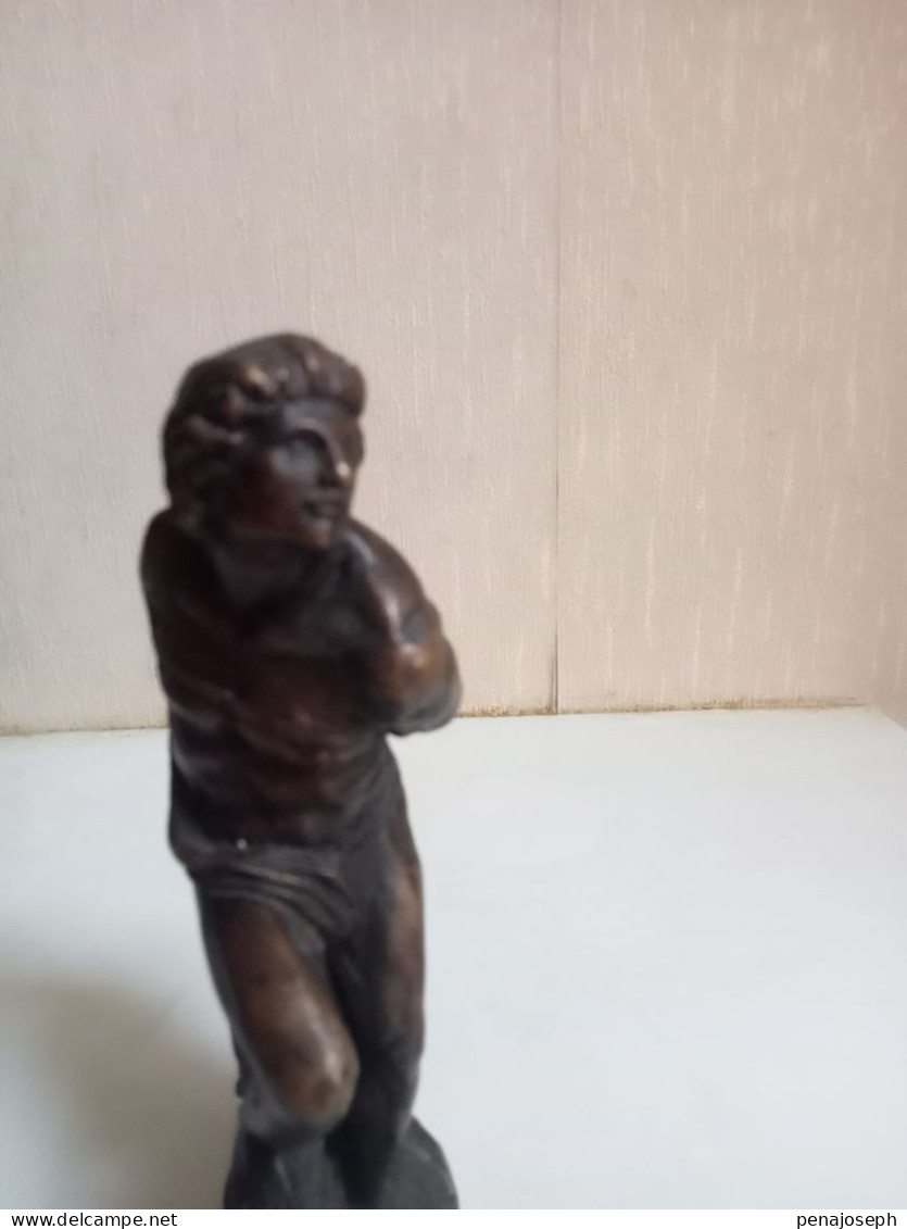 Sculpture Figurine En Bronze Hauteur 14,5 Cm - Bronzi