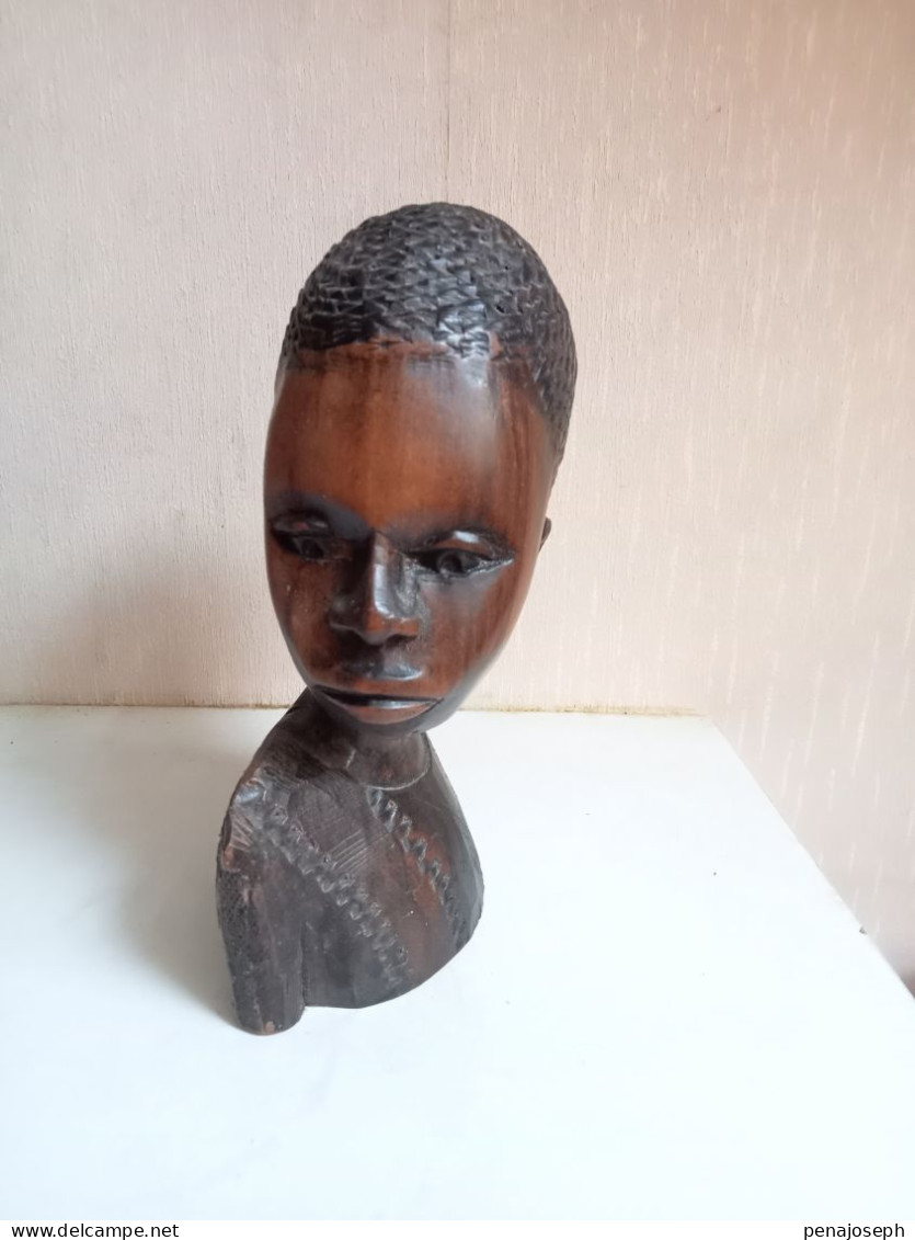 Statuette En Bois Art Africain Hauteur 20 Cm - Art Africain