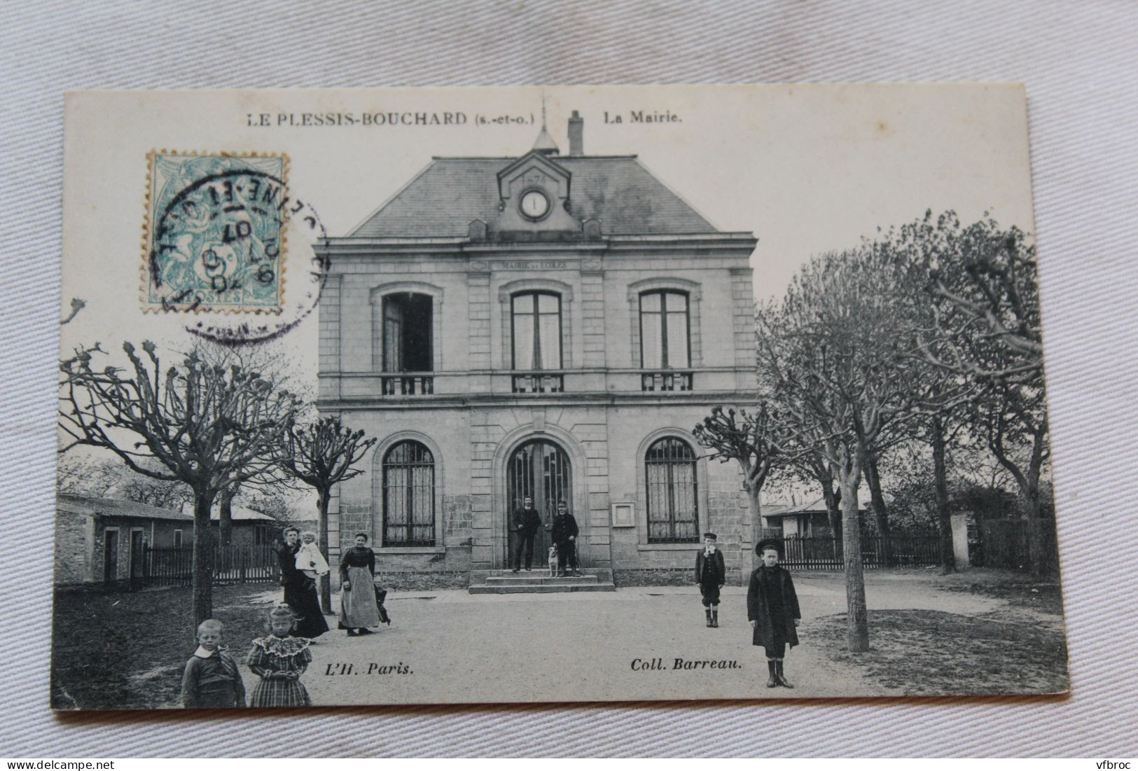 Cpa 1907, Le Plessis Bouchard, La Mairie, Val D'Oise 95 - Le Plessis Bouchard