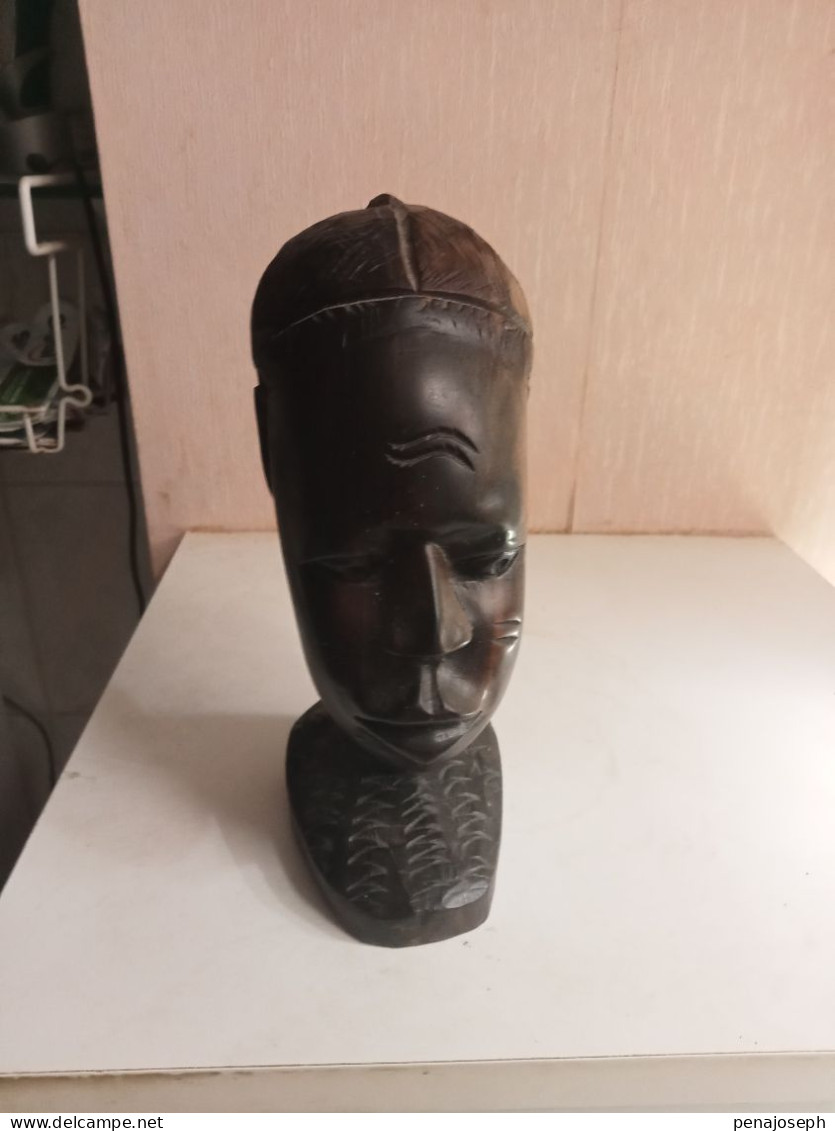 Statuette En Bois Art Africain Hauteur 19 Cm - Afrikanische Kunst