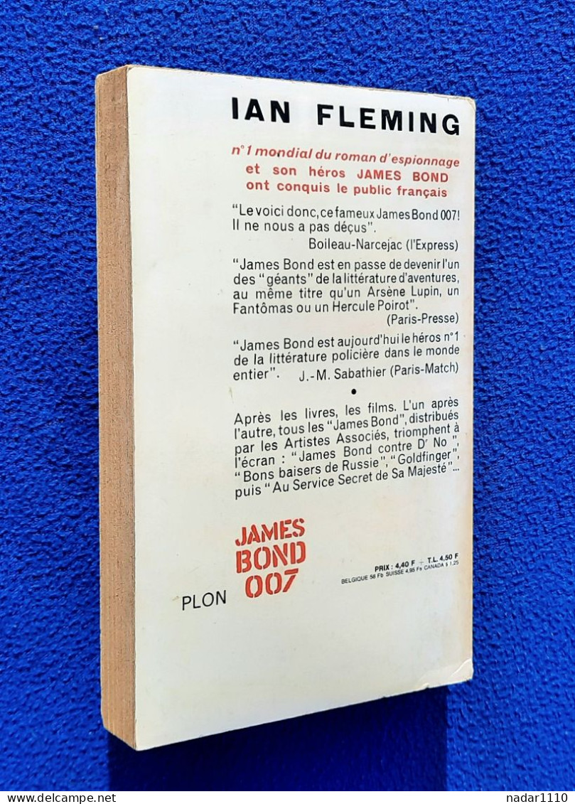 James Bond 007 - Casino Royal - Ian Fleming - Plon, 1er Tirage 1964 - Plon