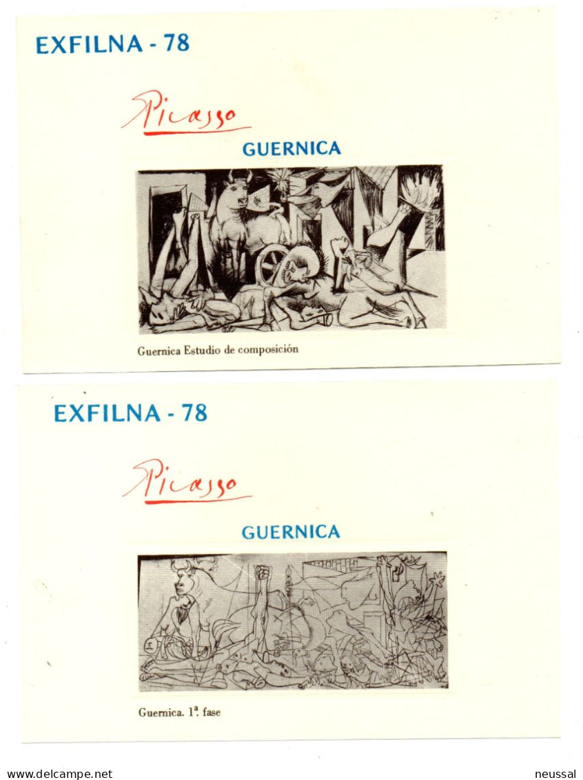 Hoja Recuerdo Estudio Composicion Guernica  España - Fogli Ricordo