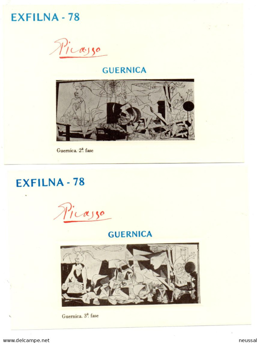 Hoja Recuerdo Estudio Composicion Guernica  España - Fogli Ricordo